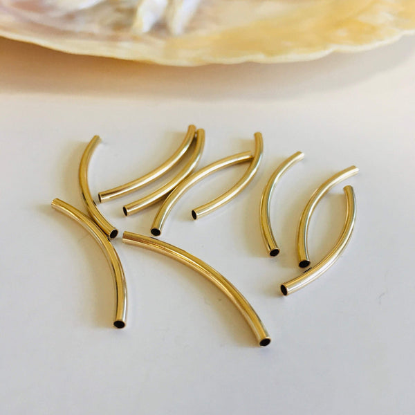 14k Gold Filled Tube Beads | Bellaire Wholesale