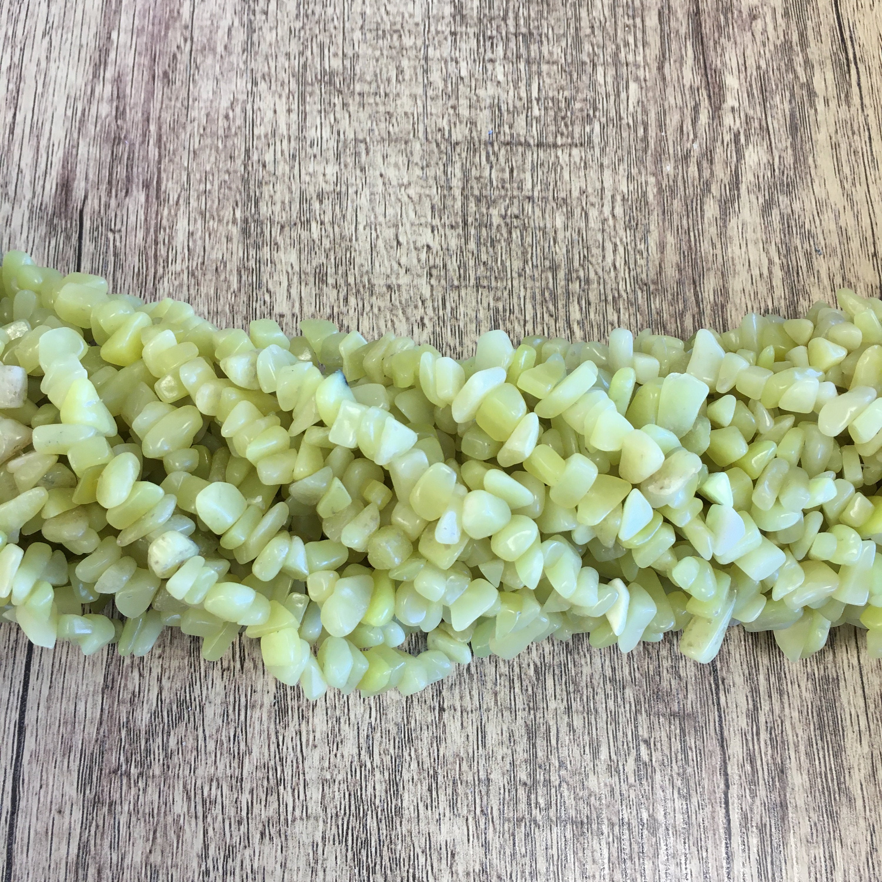 Lemon Jade Chips Beads | Bellaire Wholesale