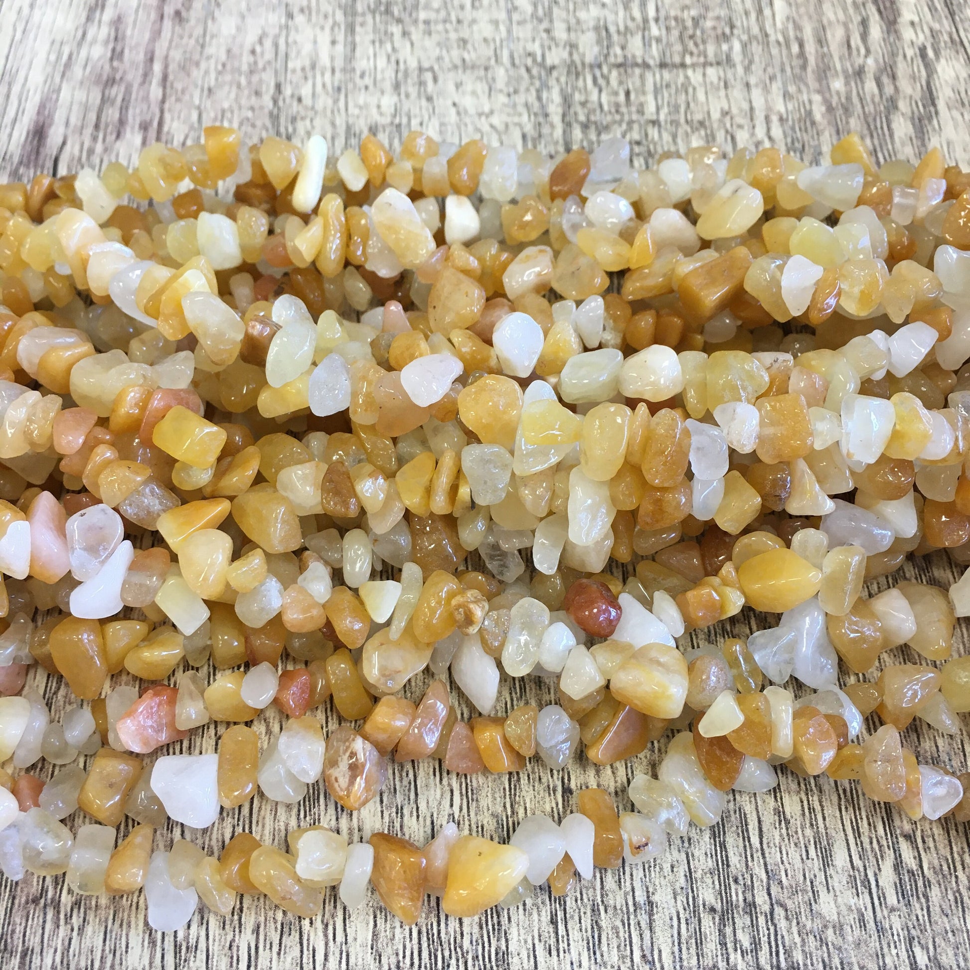 Yellow Aventurine Chips Beads | Bellaire Wholesale