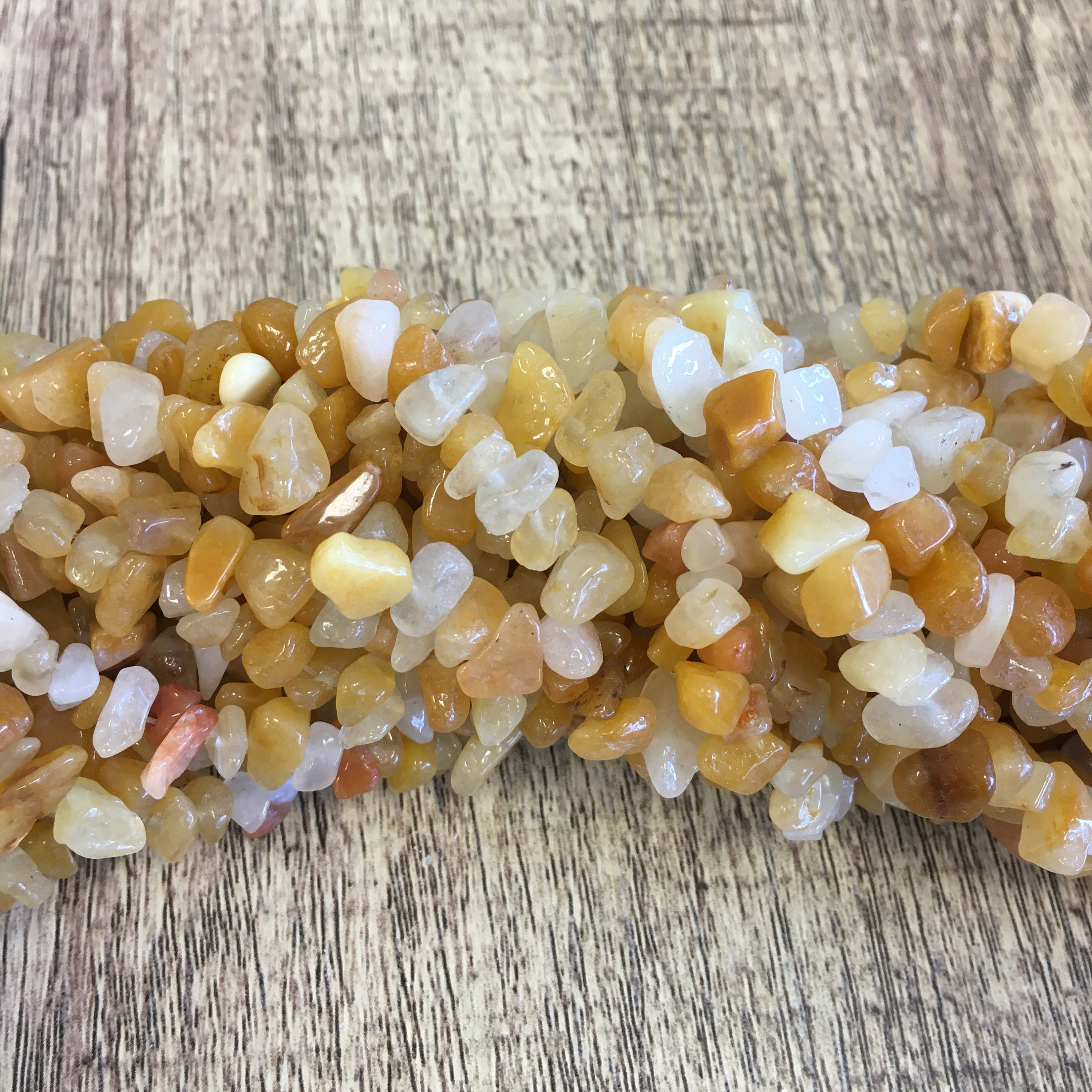 Yellow Aventurine Chips Beads | Bellaire Wholesale