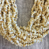 Light Yellow Jade Chips Beads | Bellaire Wholesale