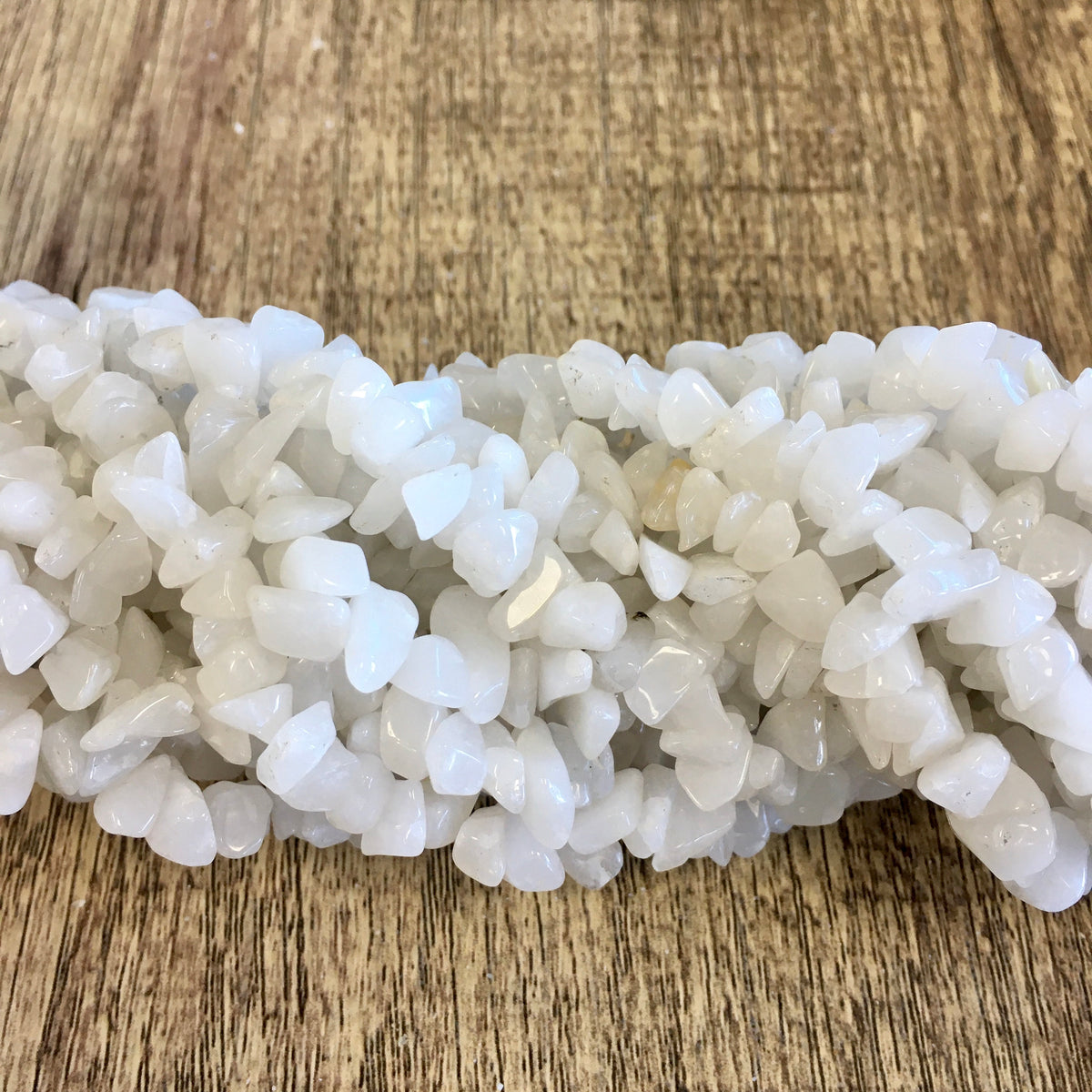 White Jade Chips Beads