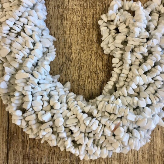 White Agate Chips Beads