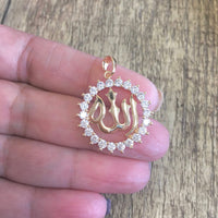 18k Gold Plated Allah Pendant | Bellaire Wholesale