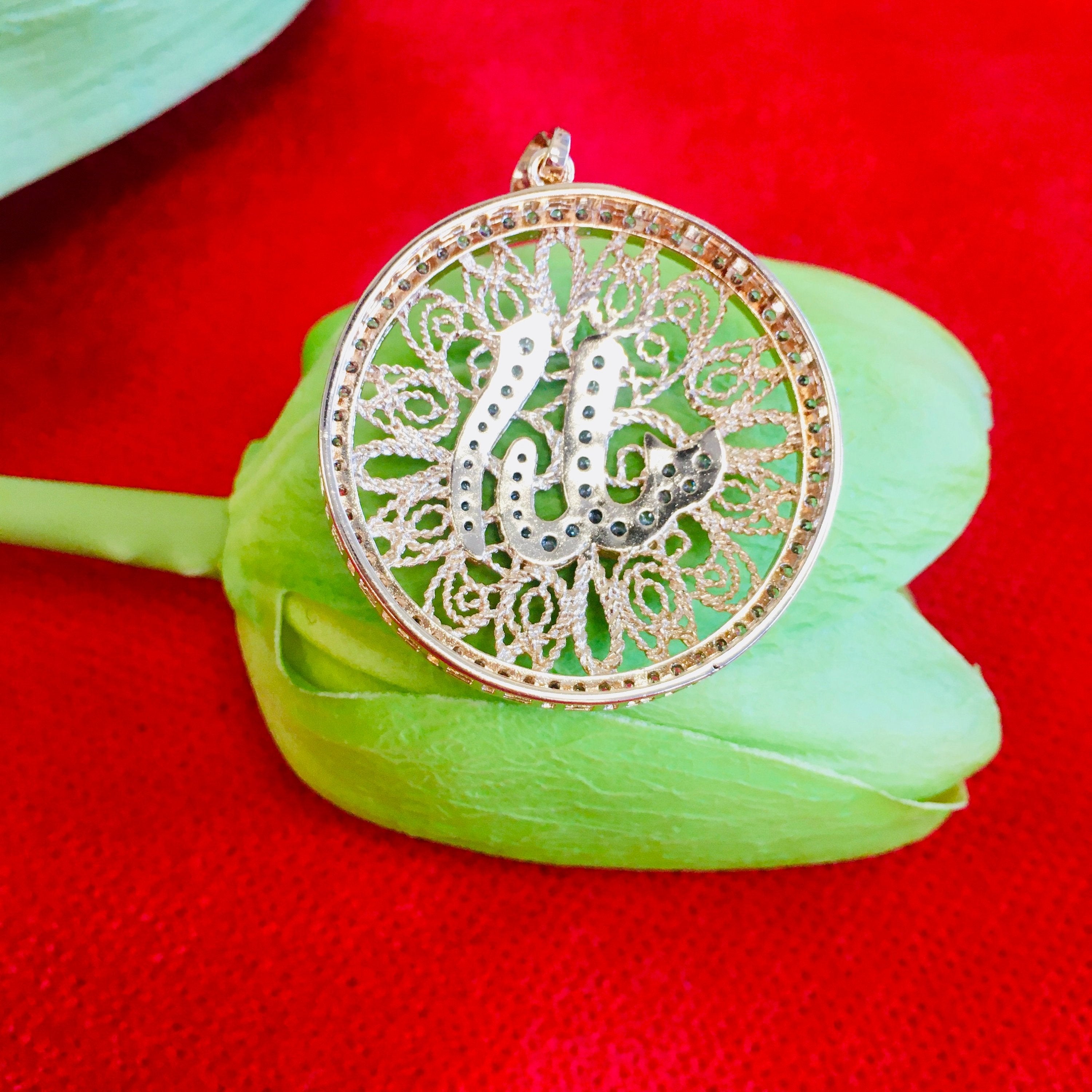 18k Gold Big Allah Pendant | Bellaire Wholesale