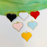 Enamel Heart Charms  | Bellaire Wholesale