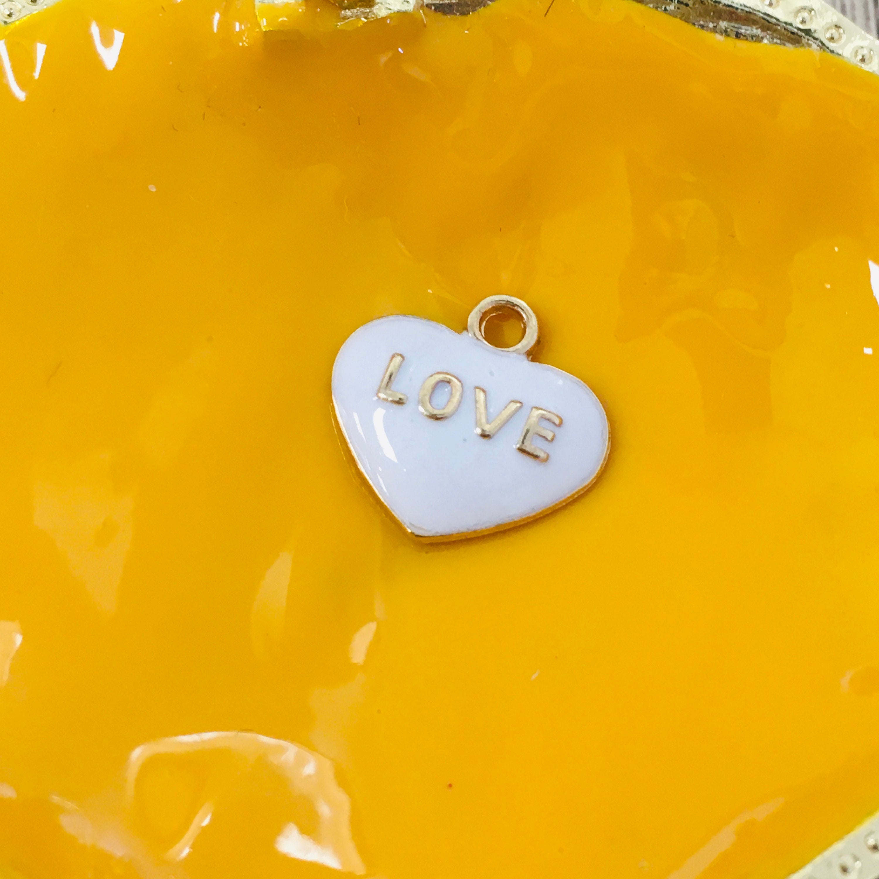 Love Writing Heart Charms | Bellaire Wholesale