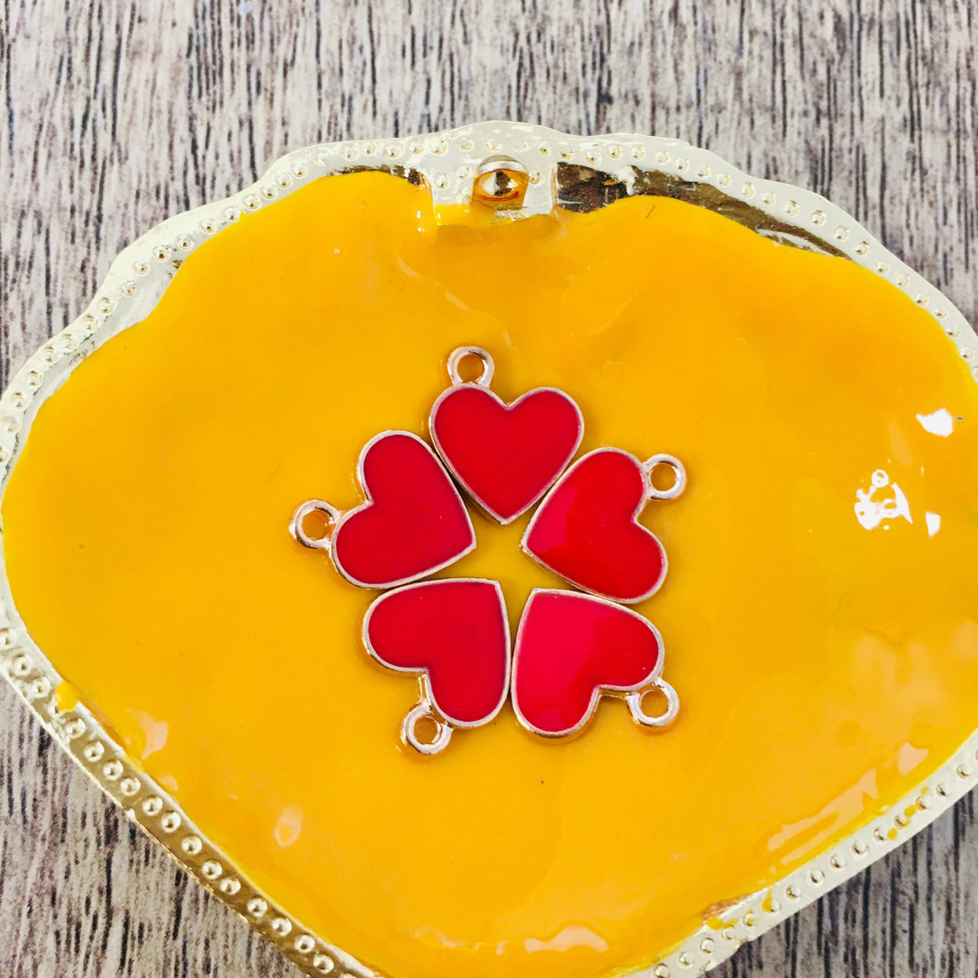 Floating Heart Enamel Charm | Bellaire Wholesale