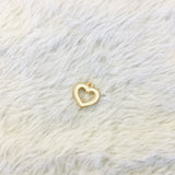 Enamel Hollow Heart Charm | Bellaire Wholesale