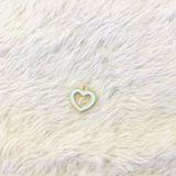 Enamel Hollow Heart Charm | Bellaire Wholesale