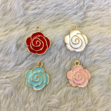 Enamel Rose Pendant | Bellaire Wholesale