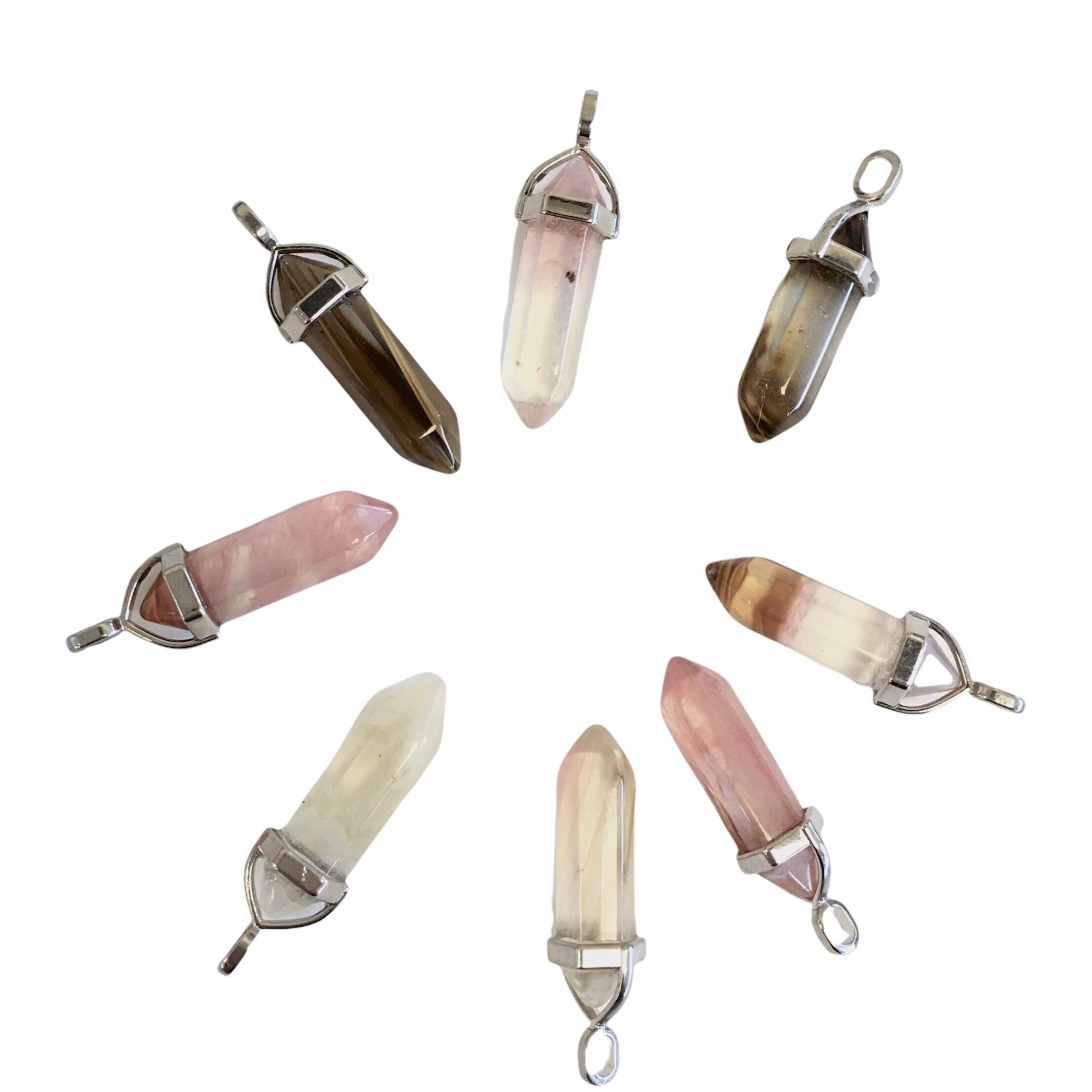 Water Melon Quartz Bullet Pendant | Bellaire Wholesale