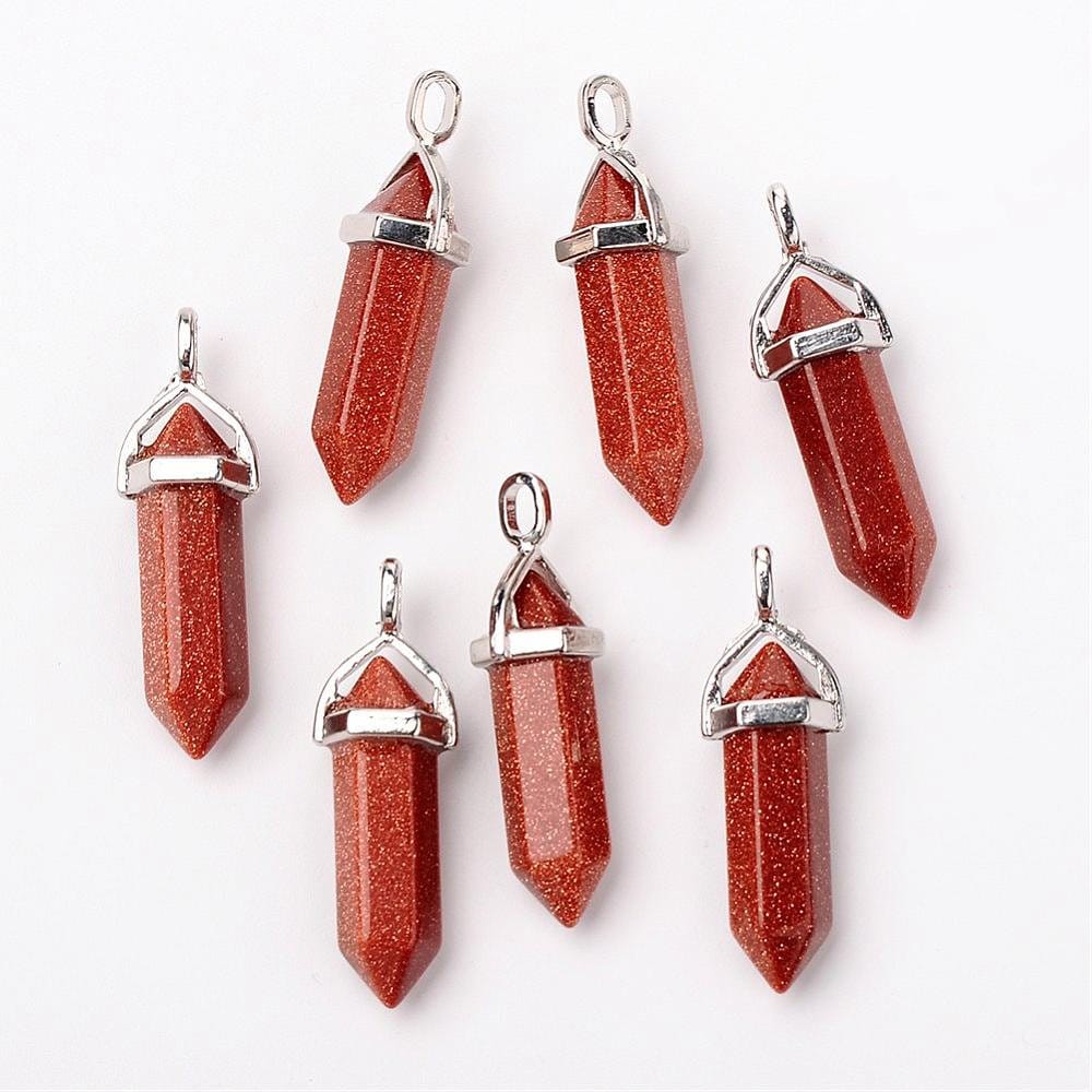 Natural Stone Bullet Pendant | Bellaire Wholesale