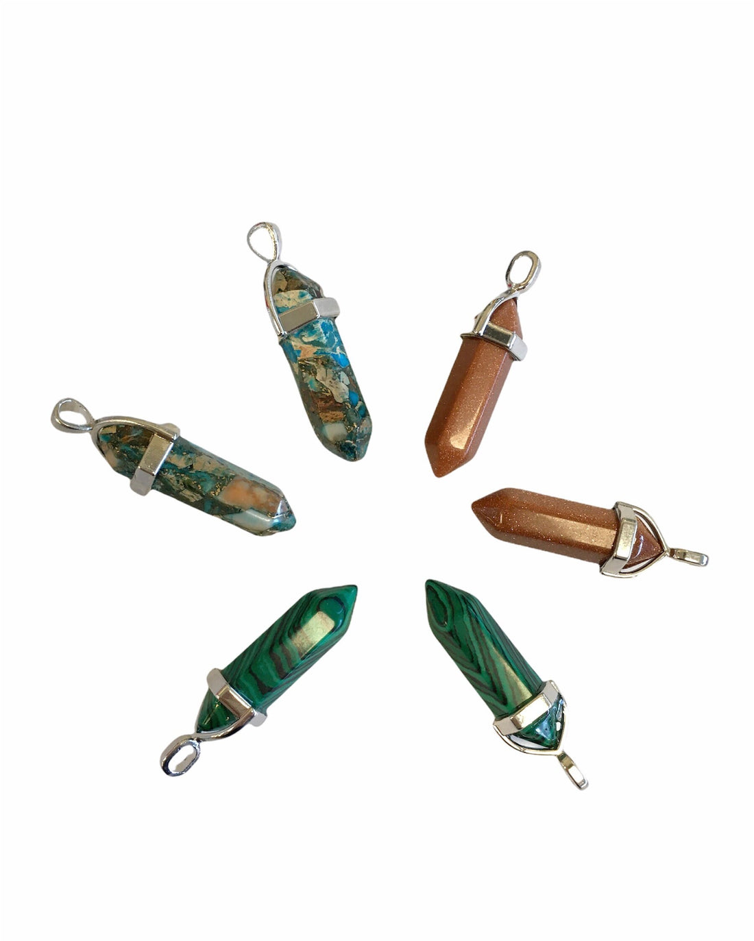 Natural Stone Bullet Pendant | Bellaire Wholesale