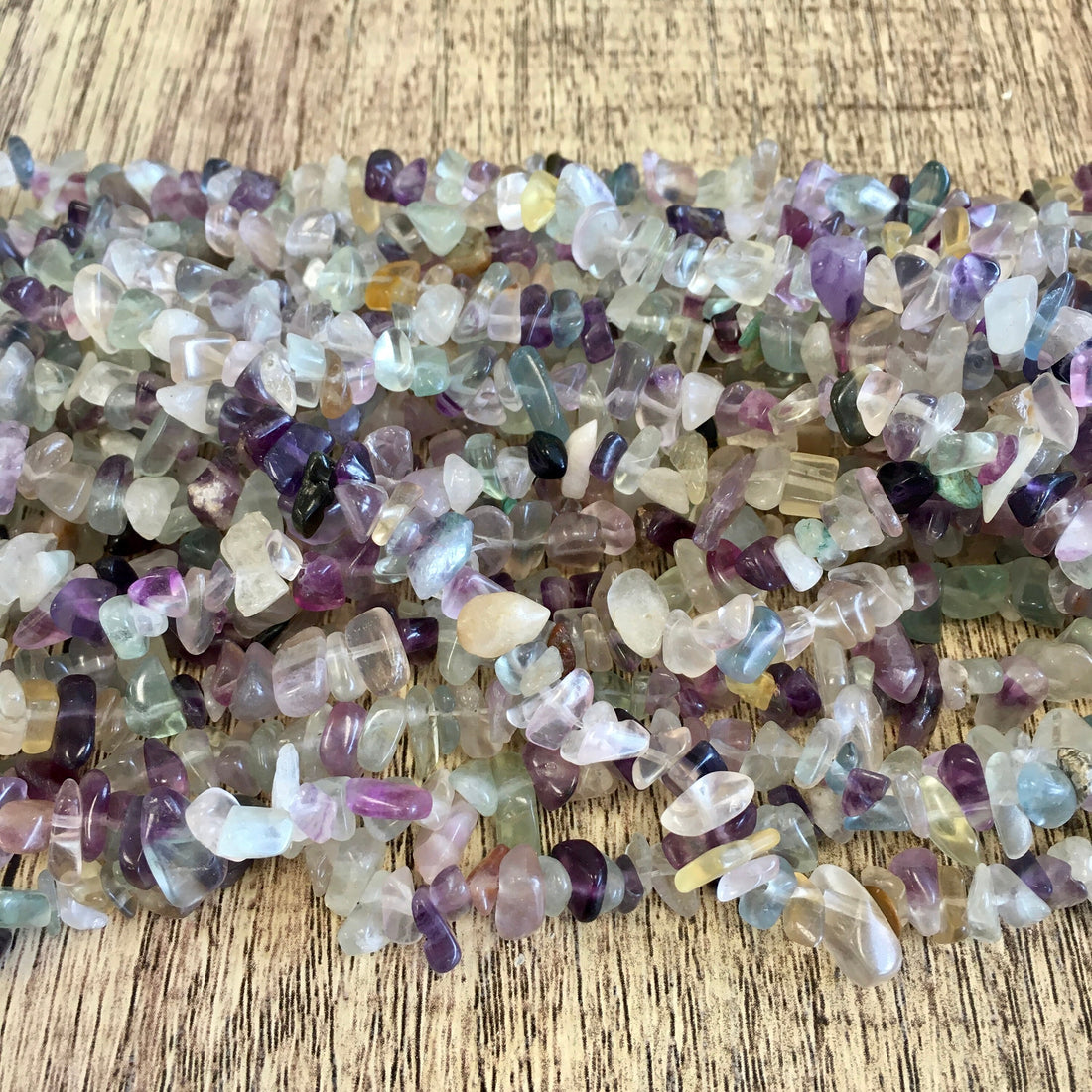 Purple Fluorite Chips Beads