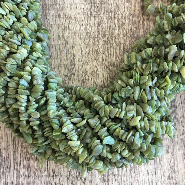 Green Jade Chips Beads | Bellaire Wholesale