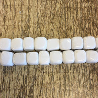 Chalk White Cube Agate Beads | Bellaire Wholesale