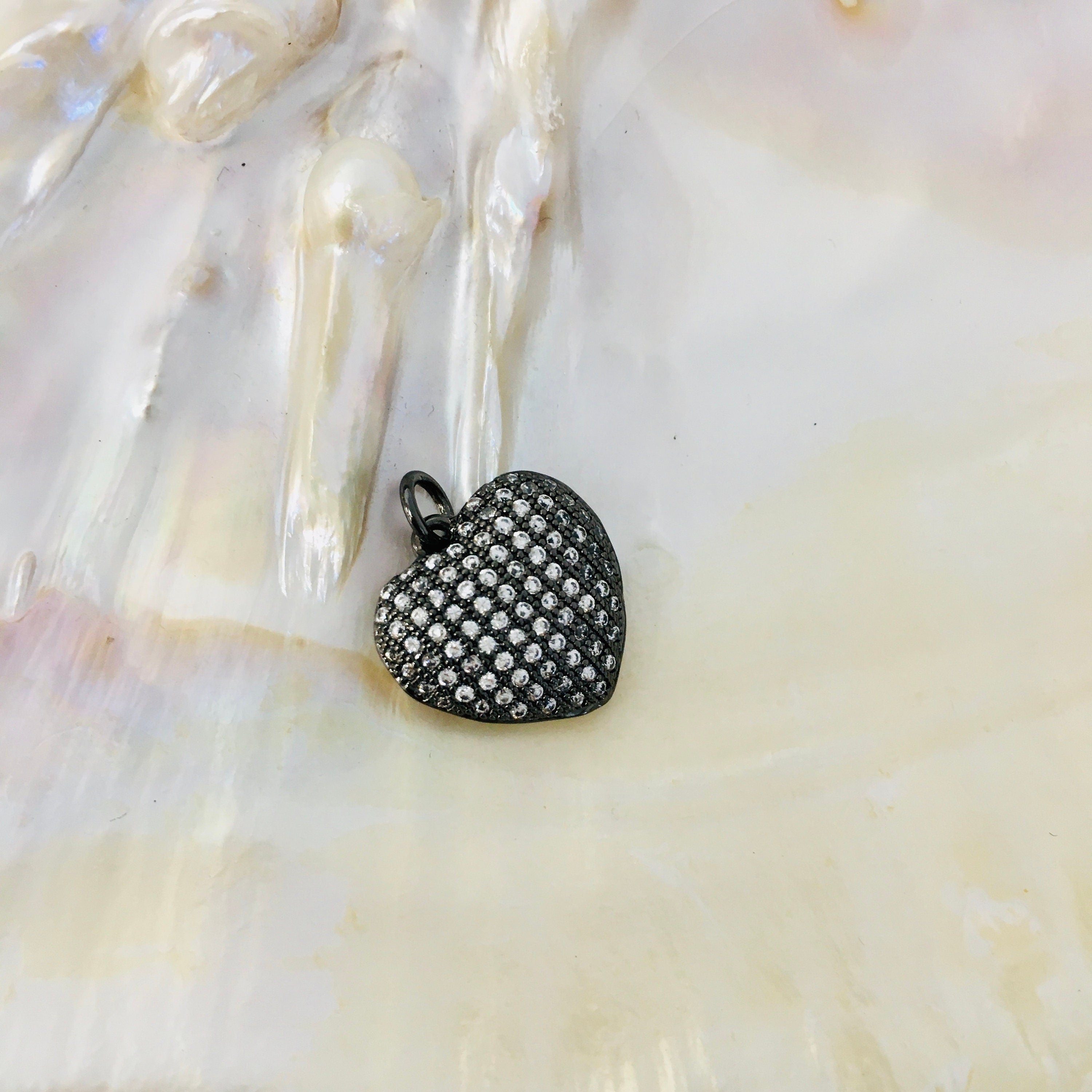 18k Gold Plated Puffy Heart Pendant | Bellaire Wholesale
