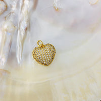 18k Gold Plated Puffy Heart Pendant | Bellaire Wholesale