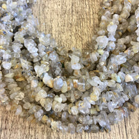 Gold Rutilated Quartz Chips Beads | Bellaire Wholesale