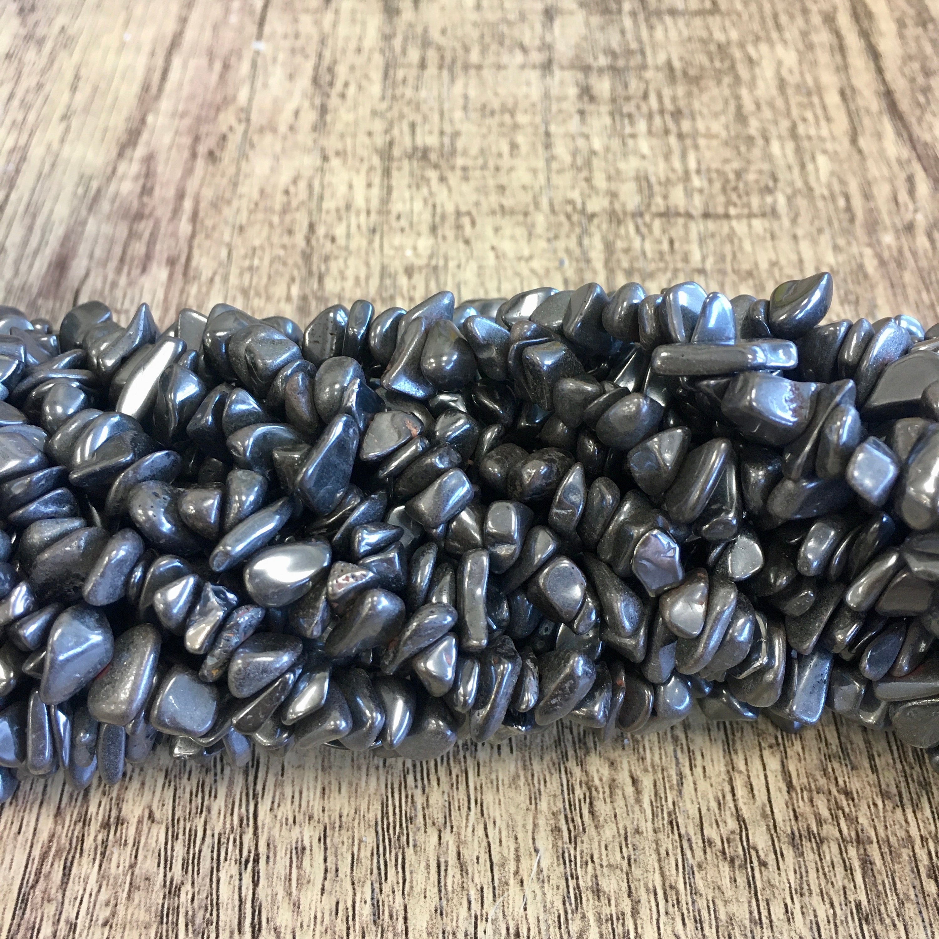 Natural Hematite Chips Beads | Bellaire Wholesale