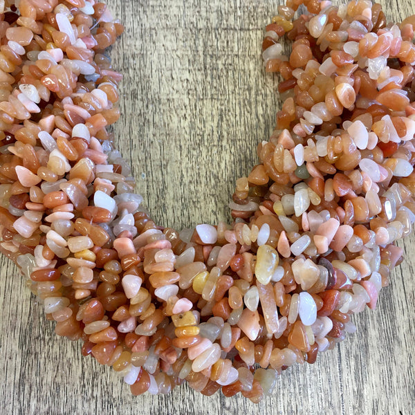 Red Aventurine Chips Beads | Bellaire Wholesale