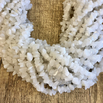 White Jade Chips Beads