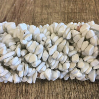 White Agate Chips Beads