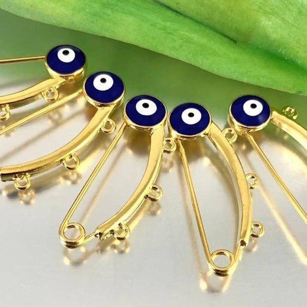 18k Gold Plated Evil Eye Baby Pin | Bellaire Wholesale