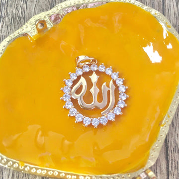 18k Gold Plated Allah Pendant | Bellaire Wholesale