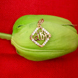 Allah CZ Square Charm | Bellaire Wholesale