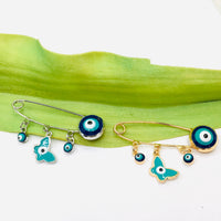 Evil Eye Pin with Butterfly Charm | Bellaire Wholesale