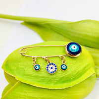 Evil Eye Pin with CZ Round Eye | Bellaire Wholesale