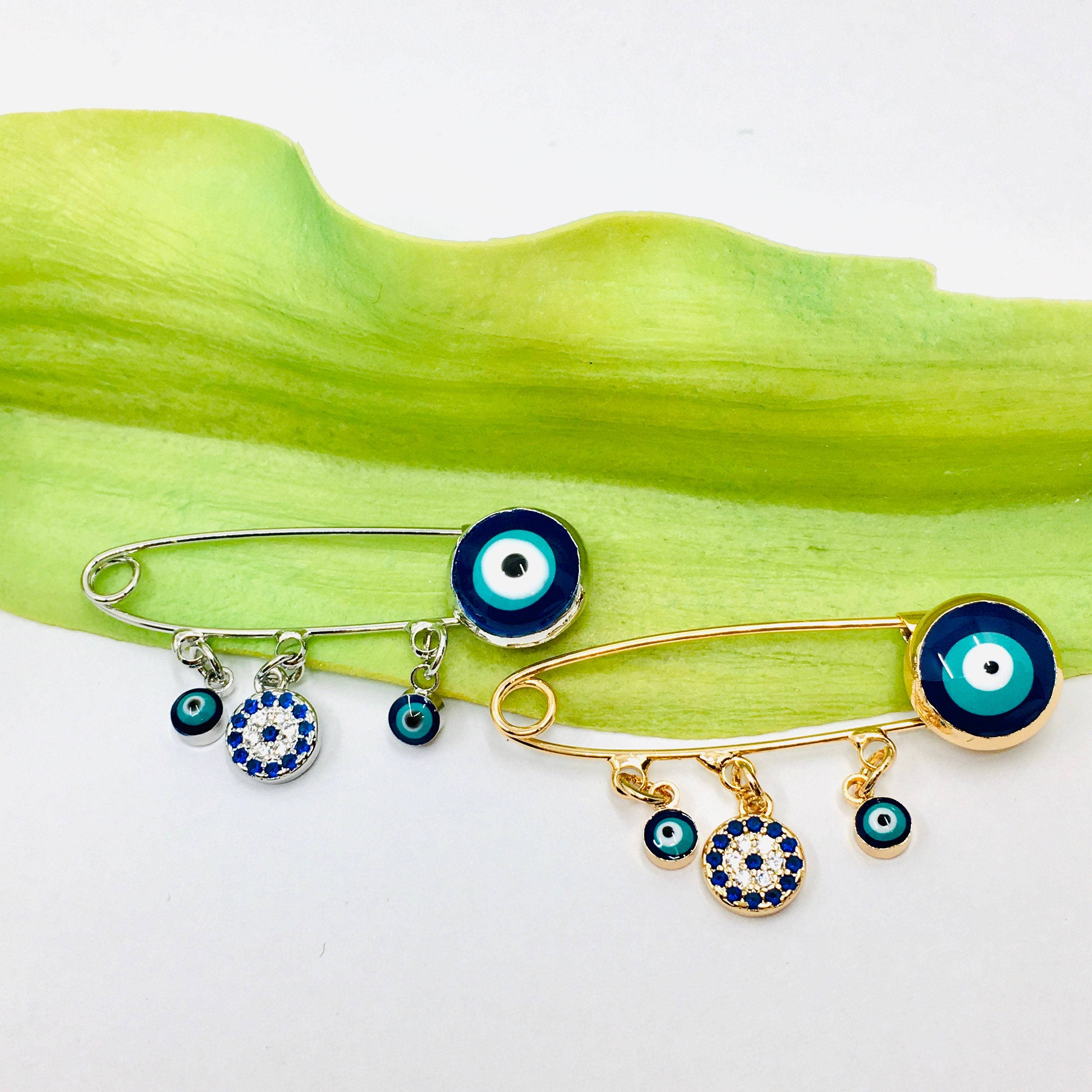 Evil Eye Pin with CZ Round Eye | Bellaire Wholesale