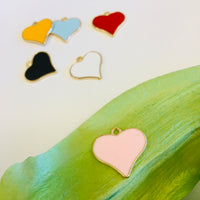 Enamel Heart Charms  | Bellaire Wholesale