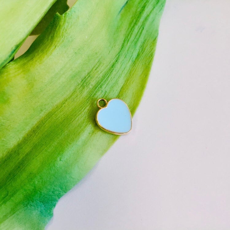 Dainty Enamel Heart Charms | Bellaire Wholesale