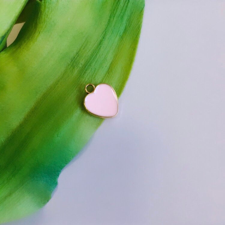 Dainty Enamel Heart Charms | Bellaire Wholesale