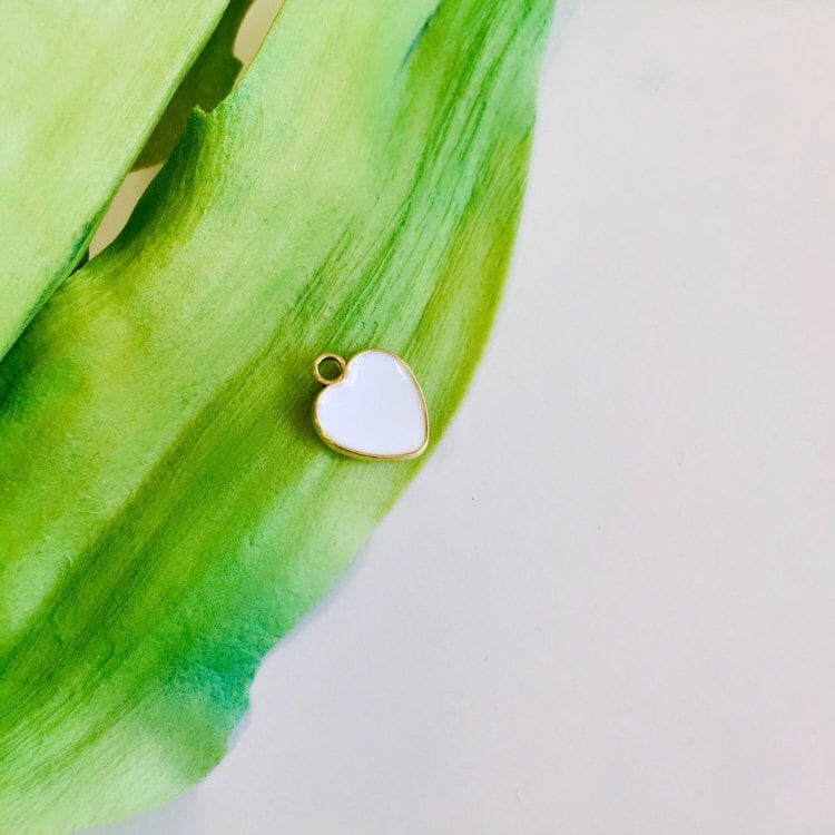 Dainty Enamel Heart Charms | Bellaire Wholesale