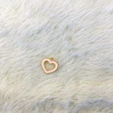 Enamel Hollow Heart Charm | Bellaire Wholesale