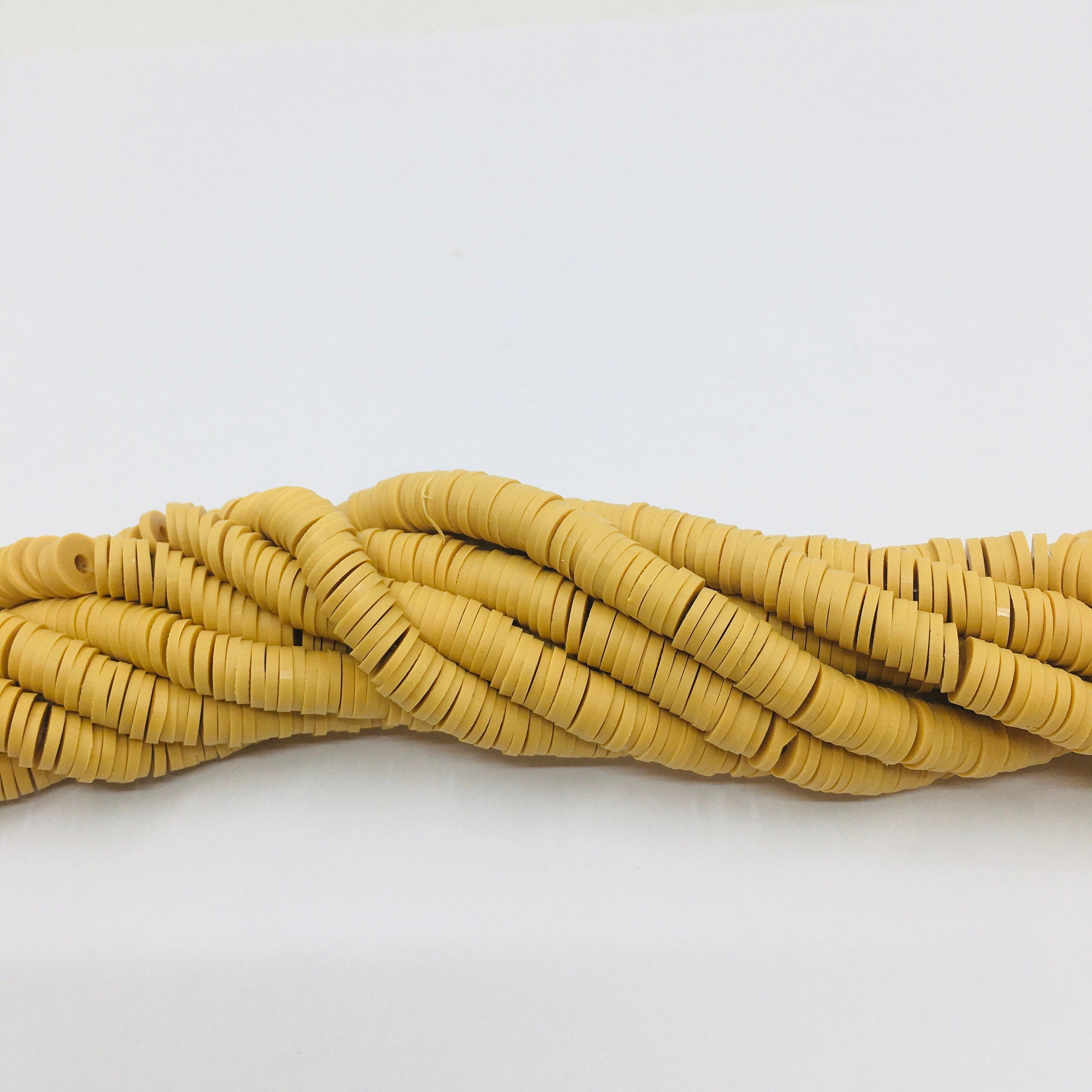 Mustard, Green Heishi Beads | Bellaire Wholesale