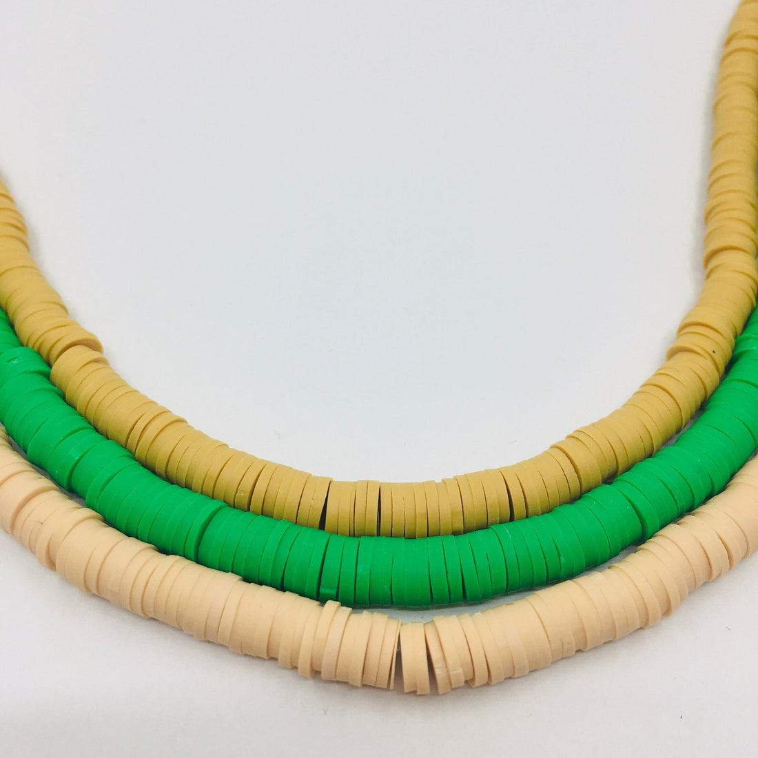 Mustard, Green Heishi Beads | Bellaire Wholesale