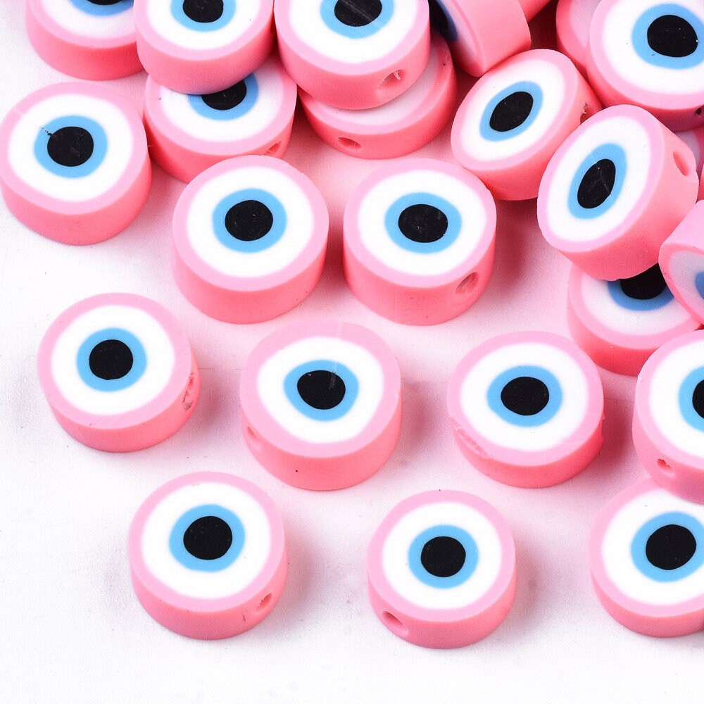 10mm Polymer Clay Evil Eye Beads | Bellaire Wholesale