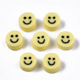 Yellow Smiley Polymer Clay Beads | Bellaire Wholesale