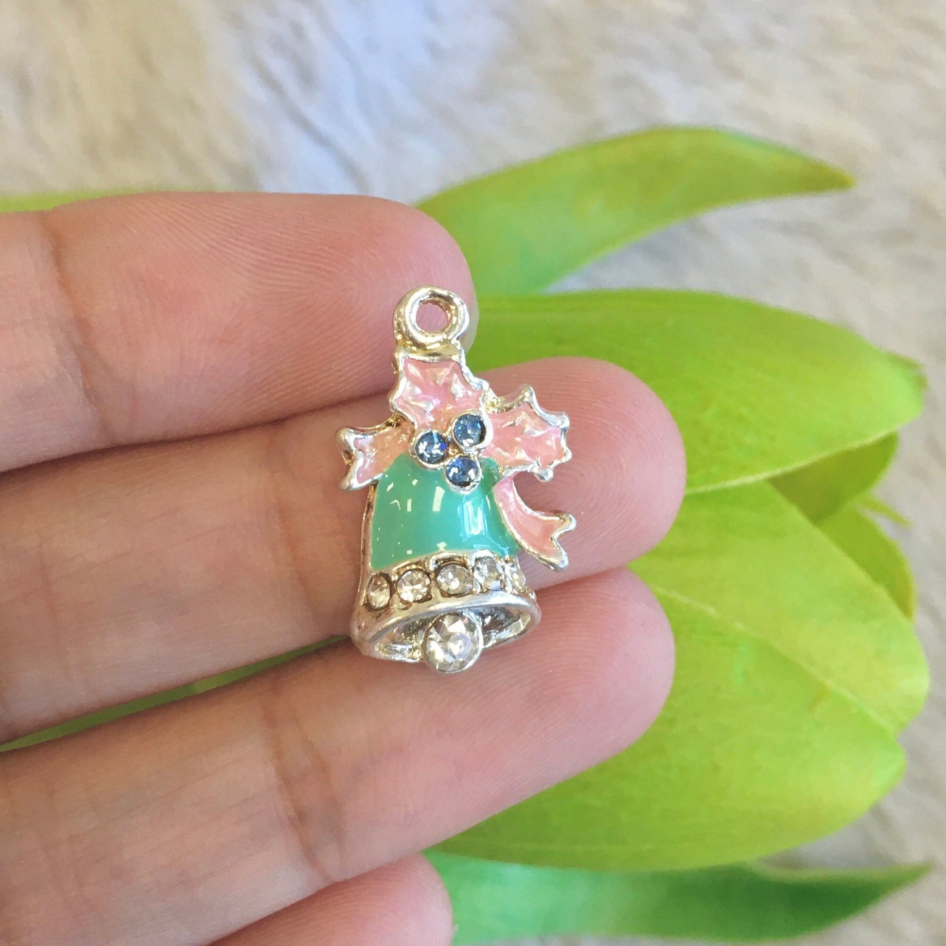 Enamel Jingle Bell Charm  | Bellaire Wholesale