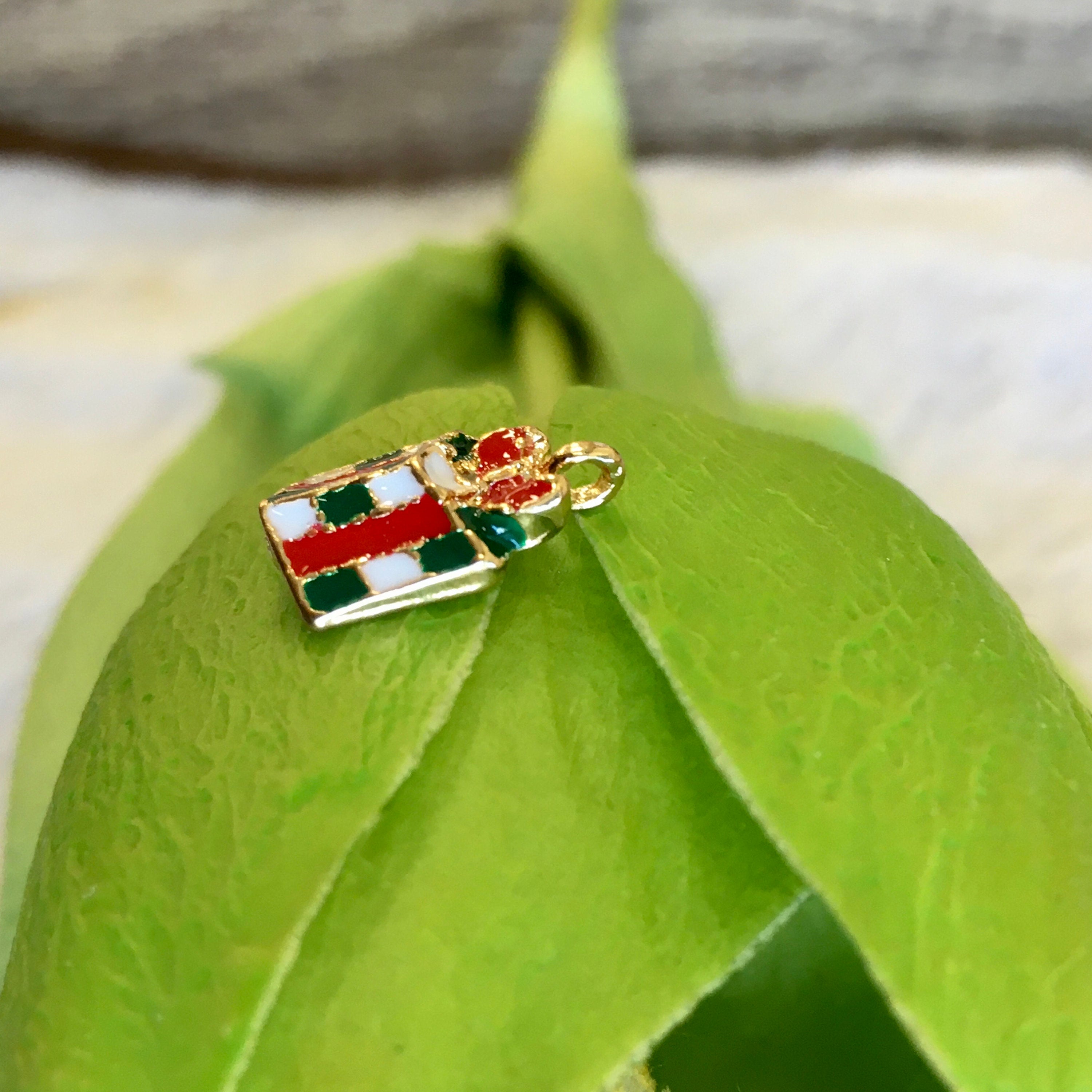 Enamel Gift box Pendant | Bellaire Wholesale