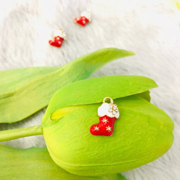 Enamel Christmas Stocking Charm | Bellaire Wholesale