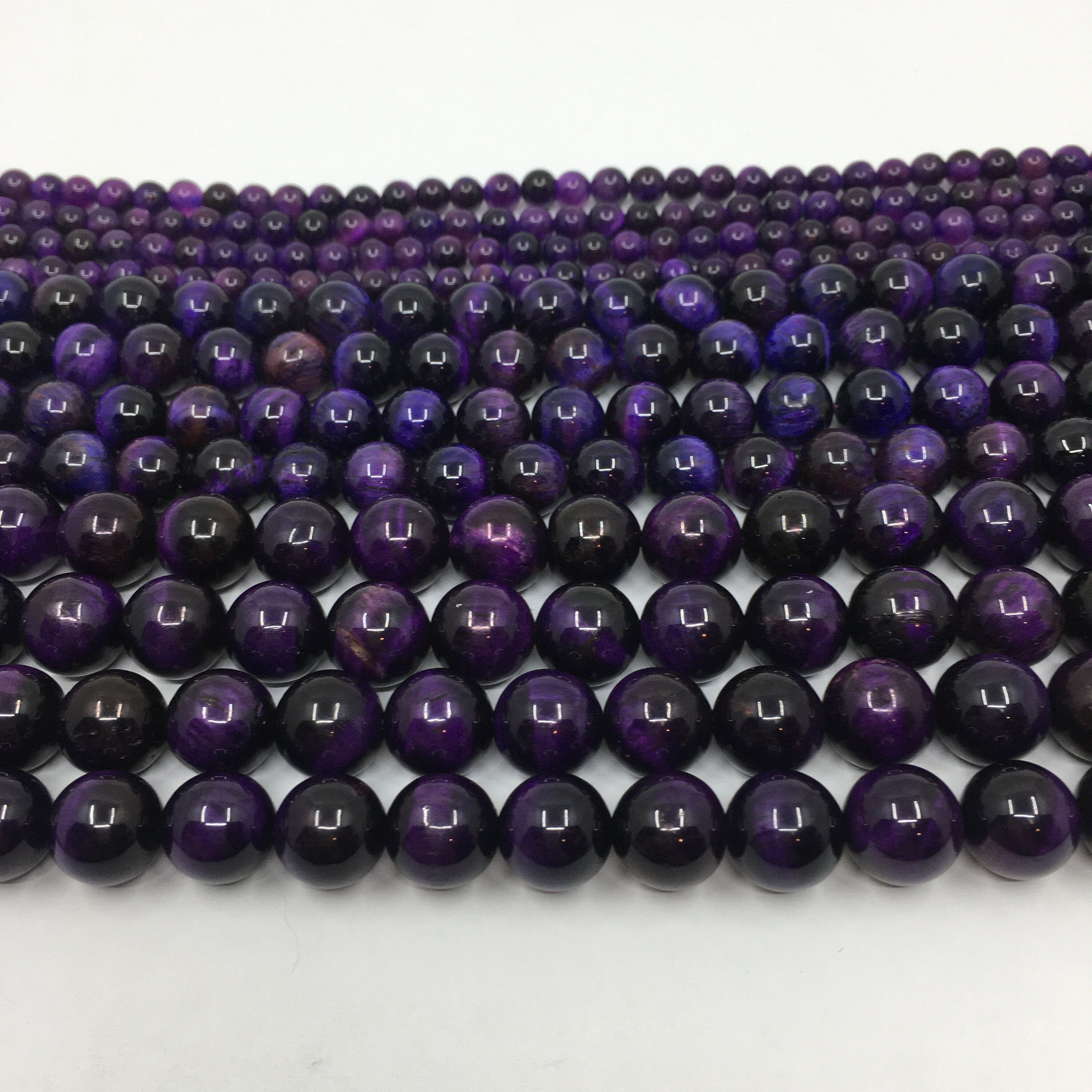 Purple Tigers eye beads | Bellaire Wholesale