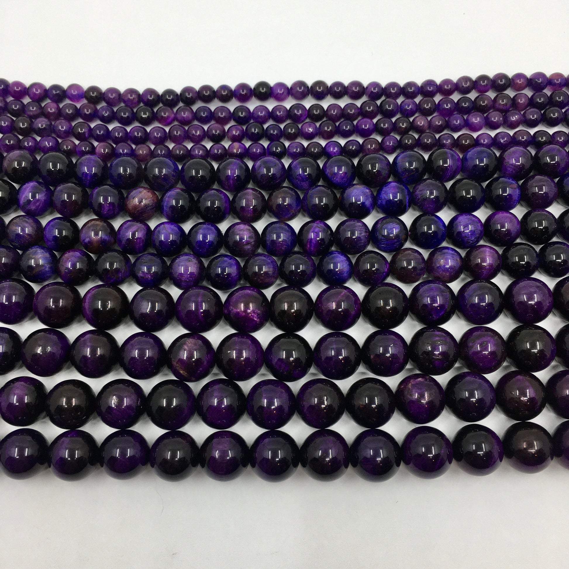 Purple Tigers eye beads | Bellaire Wholesale