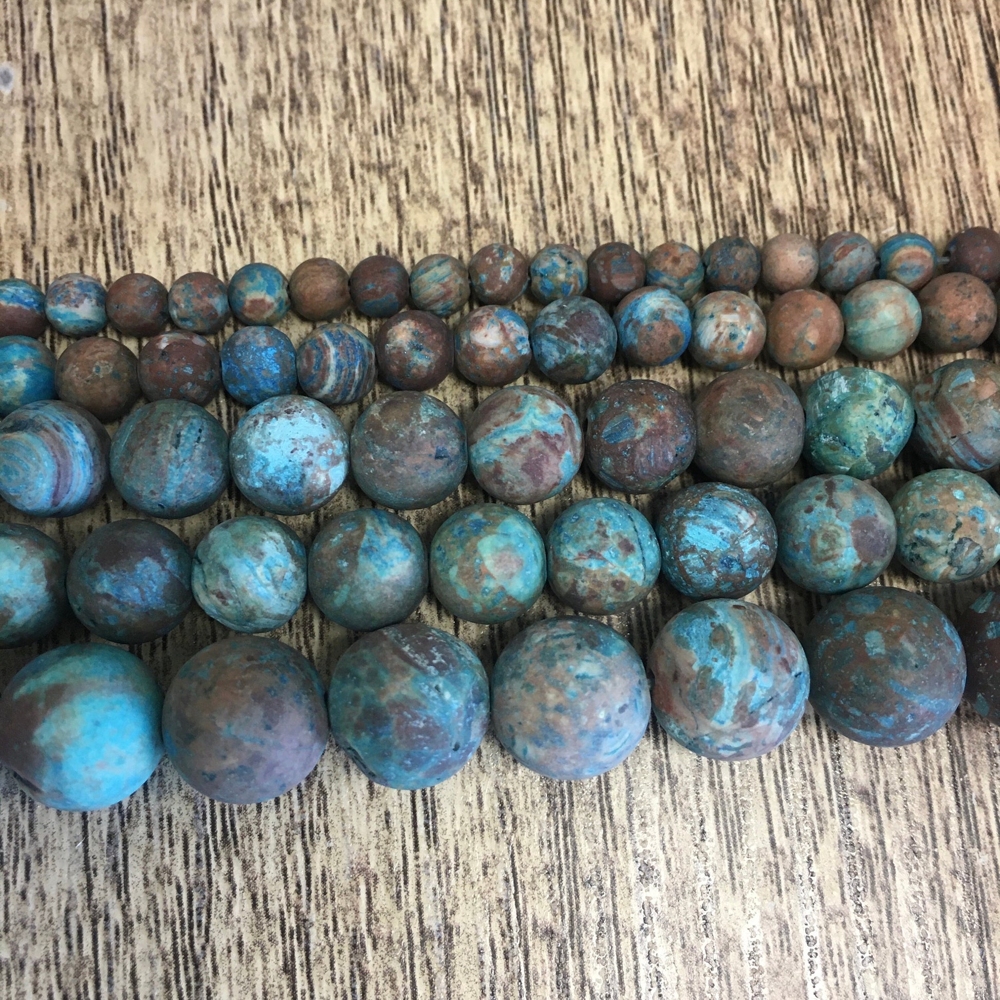 Blue Decorative Matte Jasper Beads | Bellaire Wholesale