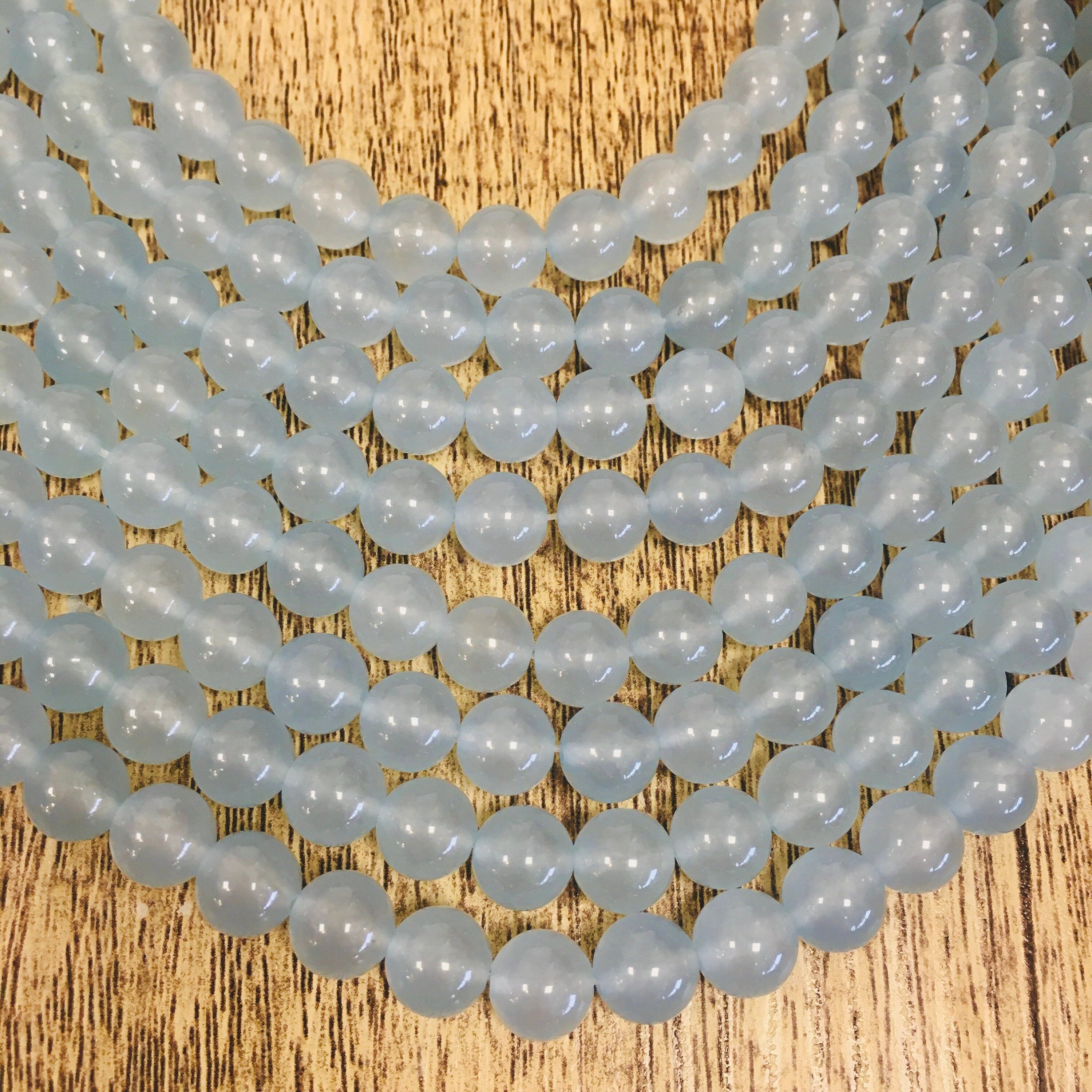 Light Sky Blue Jade Beads | Bellaire Wholesale